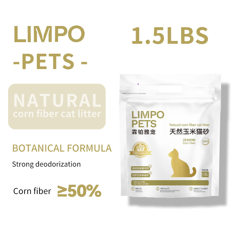 LIMPO Natural Corn Cat Litter corn planting 1.5L 3L 8L (100 packs Starting from)