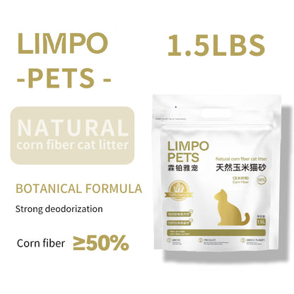 LIMPO Natural Corn Cat Litter corn planting  1.5L  3L  8L （100 packs Starting from）