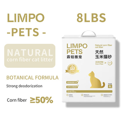 LIMPO Natural Corn Cat Litter corn planting  1.5L  3L  8L （100 packs Starting from）